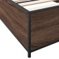 vidaXL Bettgestell Braun Eichen-Optik 75x190 cm Holzwerkstoff Metall vidaXL Bettgestell Braun Eichen-Optik 75x190 cm Holzwerkstoff Metall