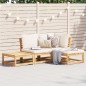 vidaXL 4-tlg. Garten-Lounge-Set mit Kissen Massivholz Akazie vidaXL 4-tlg. Garten-Lounge-Set mit Kissen Massivholz Akazie
