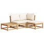 vidaXL 4-tlg. Garten-Lounge-Set mit Kissen Massivholz Akazie vidaXL 4-tlg. Garten-Lounge-Set mit Kissen Massivholz Akazie