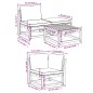 vidaXL 4-tlg. Garten-Lounge-Set mit Kissen Massivholz Akazie vidaXL 4-tlg. Garten-Lounge-Set mit Kissen Massivholz Akazie