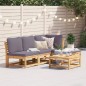 vidaXL 5-tlg. Garten-Lounge-Set mit Kissen Massivholz Akazie vidaXL 5-tlg. Garten-Lounge-Set mit Kissen Massivholz Akazie