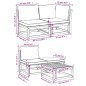 vidaXL 5-tlg. Garten-Lounge-Set mit Kissen Massivholz Akazie vidaXL 5-tlg. Garten-Lounge-Set mit Kissen Massivholz Akazie