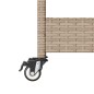 vidaXL Barwagen 3 Böden Beige Poly Rattan und Massivholz Akazie vidaXL Barwagen 3 Böden Beige Poly Rattan und Massivholz Akazie