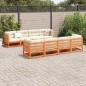 vidaXL 9-tlg. Garten-Sofagarnitur Wachsbraun Massivholz Kiefer vidaXL 9-tlg. Garten-Sofagarnitur Wachsbraun Massivholz Kiefer
