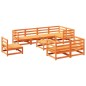 vidaXL 9-tlg. Garten-Sofagarnitur Wachsbraun Massivholz Kiefer vidaXL 9-tlg. Garten-Sofagarnitur Wachsbraun Massivholz Kiefer