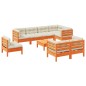 vidaXL 9-tlg. Garten-Sofagarnitur mit Kissen Wachsbraun Kiefernholz vidaXL 9-tlg. Garten-Sofagarnitur mit Kissen Wachsbraun Kiefernholz