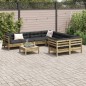 vidaXL 9-tlg. Garten-Sofagarnitur mit Kissen Kiefernholz Imprägniert vidaXL 9-tlg. Garten-Sofagarnitur mit Kissen Kiefernholz Imprägniert
