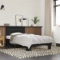 vidaXL Bettgestell Schwarz 75x190 cm Holzwerkstoff und Metall vidaXL Bettgestell Schwarz 75x190 cm Holzwerkstoff und Metall