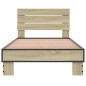 vidaXL Bettgestell Sonoma-Eiche 90x190 cm Holzwerkstoff und Metall vidaXL Bettgestell Sonoma-Eiche 90x190 cm Holzwerkstoff und Metall