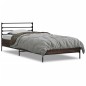 vidaXL Bettgestell Braun Eichen-Optik 90x200 cm Holzwerkstoff Metall vidaXL Bettgestell Braun Eichen-Optik 90x200 cm Holzwerkstoff Metall