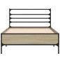 vidaXL Bettgestell Sonoma-Eiche 90x190 cm Holzwerkstoff und Metall vidaXL Bettgestell Sonoma-Eiche 90x190 cm Holzwerkstoff und Metall