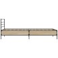 vidaXL Bettgestell Sonoma-Eiche 90x190 cm Holzwerkstoff und Metall vidaXL Bettgestell Sonoma-Eiche 90x190 cm Holzwerkstoff und Metall