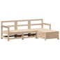 vidaXL 4-tlg. Garten-Sofagarnitur Massivholz Kiefer vidaXL 4-tlg. Garten-Sofagarnitur Massivholz Kiefer