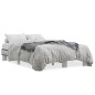 vidaXL Bettgestell Grau Sonoma 135x190 cm Holzwerkstoff und Metall vidaXL Bettgestell Grau Sonoma 135x190 cm Holzwerkstoff und Metall