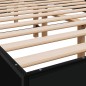 vidaXL Bettgestell Schwarz 140x190 cm Holzwerkstoff und Metall vidaXL Bettgestell Schwarz 140x190 cm Holzwerkstoff und Metall