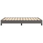vidaXL Bettgestell Grau 120x190 cm Kunstleder vidaXL Bettgestell Grau 120x190 cm Kunstleder