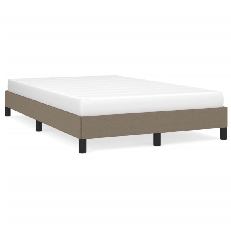 vidaXL Bettgestell Taupe 120x190 cm Stoff vidaXL Bettgestell Taupe 120x190 cm Stoff