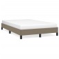 vidaXL Bettgestell Taupe 120x190 cm Stoff vidaXL Bettgestell Taupe 120x190 cm Stoff