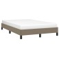 vidaXL Bettgestell Taupe 120x190 cm Stoff vidaXL Bettgestell Taupe 120x190 cm Stoff