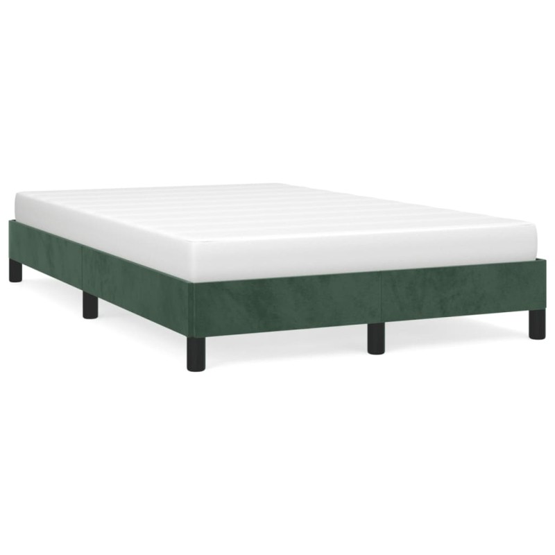 vidaXL Bettgestell Dunkelgrün 120x190 cm Samt vidaXL Bettgestell Dunkelgrün 120x190 cm Samt
