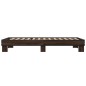 vidaXL Bettgestell Braun Eichen-Optik 90x200 cm Holzwerkstoff Metall vidaXL Bettgestell Braun Eichen-Optik 90x200 cm Holzwerkstoff Metall