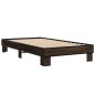 vidaXL Bettgestell Braun Eichen-Optik 75x190 cm Holzwerkstoff Metall vidaXL Bettgestell Braun Eichen-Optik 75x190 cm Holzwerkstoff Metall
