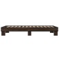 vidaXL Bettgestell Braun Eichen-Optik 75x190 cm Holzwerkstoff Metall vidaXL Bettgestell Braun Eichen-Optik 75x190 cm Holzwerkstoff Metall