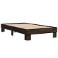 vidaXL Bettgestell Braun Eichen-Optik 75x190 cm Holzwerkstoff Metall vidaXL Bettgestell Braun Eichen-Optik 75x190 cm Holzwerkstoff Metall