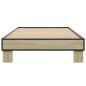 vidaXL Bettgestell Sonoma-Eiche 90x190 cm Holzwerkstoff und Metall vidaXL Bettgestell Sonoma-Eiche 90x190 cm Holzwerkstoff und Metall