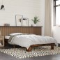 vidaXL Bettgestell Räuchereiche 90x200 cm Holzwerkstoff und Metall vidaXL Bettgestell Räuchereiche 90x200 cm Holzwerkstoff und Metall