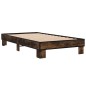 vidaXL Bettgestell Räuchereiche 90x200 cm Holzwerkstoff und Metall vidaXL Bettgestell Räuchereiche 90x200 cm Holzwerkstoff und Metall