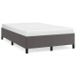 vidaXL Bettgestell Grau 120x190 cm Kunstleder vidaXL Bettgestell Grau 120x190 cm Kunstleder