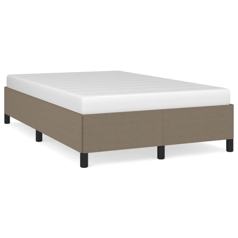 vidaXL Bettgestell Taupe 120x190 cm Stoff vidaXL Bettgestell Taupe 120x190 cm Stoff