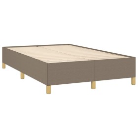 vidaXL Bettgestell Taupe 120x190 cm Stoff