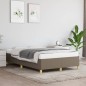 vidaXL Bettgestell Taupe 120x190 cm Stoff vidaXL Bettgestell Taupe 120x190 cm Stoff