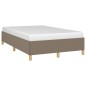 vidaXL Bettgestell Taupe 120x190 cm Stoff vidaXL Bettgestell Taupe 120x190 cm Stoff