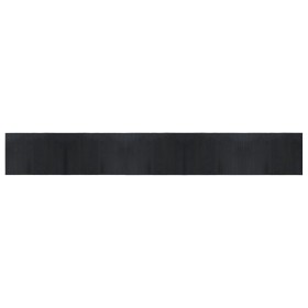 vidaXL Teppich Rechteckig Schwarz 70x500 cm Bambus