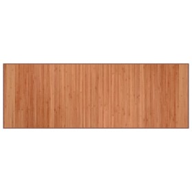 vidaXL Teppich Rechteckig Braun 70x200 cm Bambus