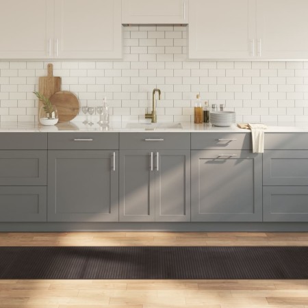 vidaXL Teppich Rechteckig Dunkelbraun 60x400 cm Bambus