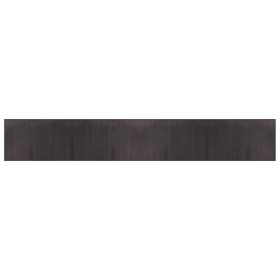 vidaXL Teppich Rechteckig Dunkelbraun 60x400 cm Bambus