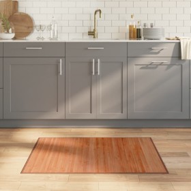 vidaXL Teppich Rechteckig Braun 70x100 cm Bambus