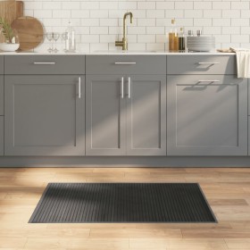 vidaXL Teppich Rechteckig Grau 60x100 cm Bambus