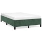 vidaXL Bettgestell Dunkelgrün 120x190 cm Samt vidaXL Bettgestell Dunkelgrün 120x190 cm Samt