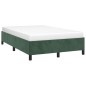 vidaXL Bettgestell Dunkelgrün 120x190 cm Samt vidaXL Bettgestell Dunkelgrün 120x190 cm Samt