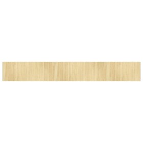 vidaXL Teppich Rechteckig Hell Natur 70x500 cm Bambus