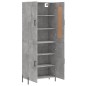 Highboard Betongrau 69,5x34x180 cm Holzwerkstoff Highboard Betongrau 69,5x34x180 cm Holzwerkstoff