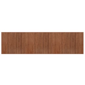 vidaXL Teppich Rechteckig Braun 80x300 cm Bambus
