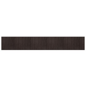 vidaXL Teppich Rechteckig Dunkelbraun 80x1000 cm Bambus