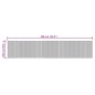 vidaXL Teppich Rechteckig Grau 100x500 cm Bambus vidaXL Teppich Rechteckig Grau 100x500 cm Bambus