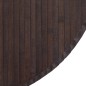 vidaXL Teppich Rund Dunkelbraun 100 cm Bambus vidaXL Teppich Rund Dunkelbraun 100 cm Bambus